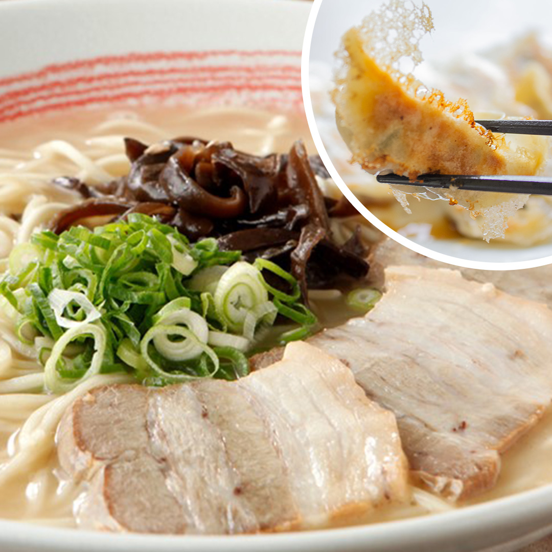 〈鹿児島ラーメン-みよし家〉冷凍-鹿児島ラーメン&餃子 4人前セット